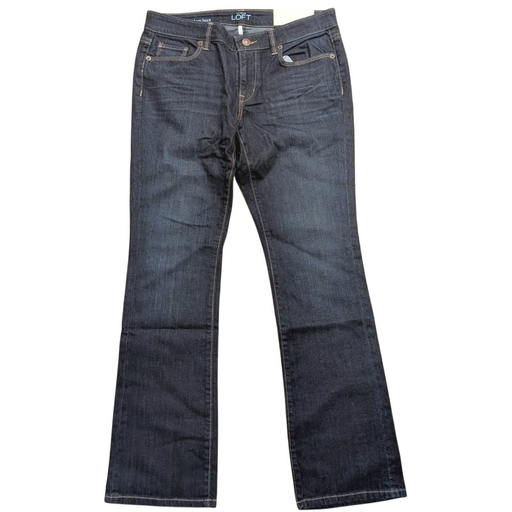 LOFT Women's Boot Cut Jeans - Dark Blue